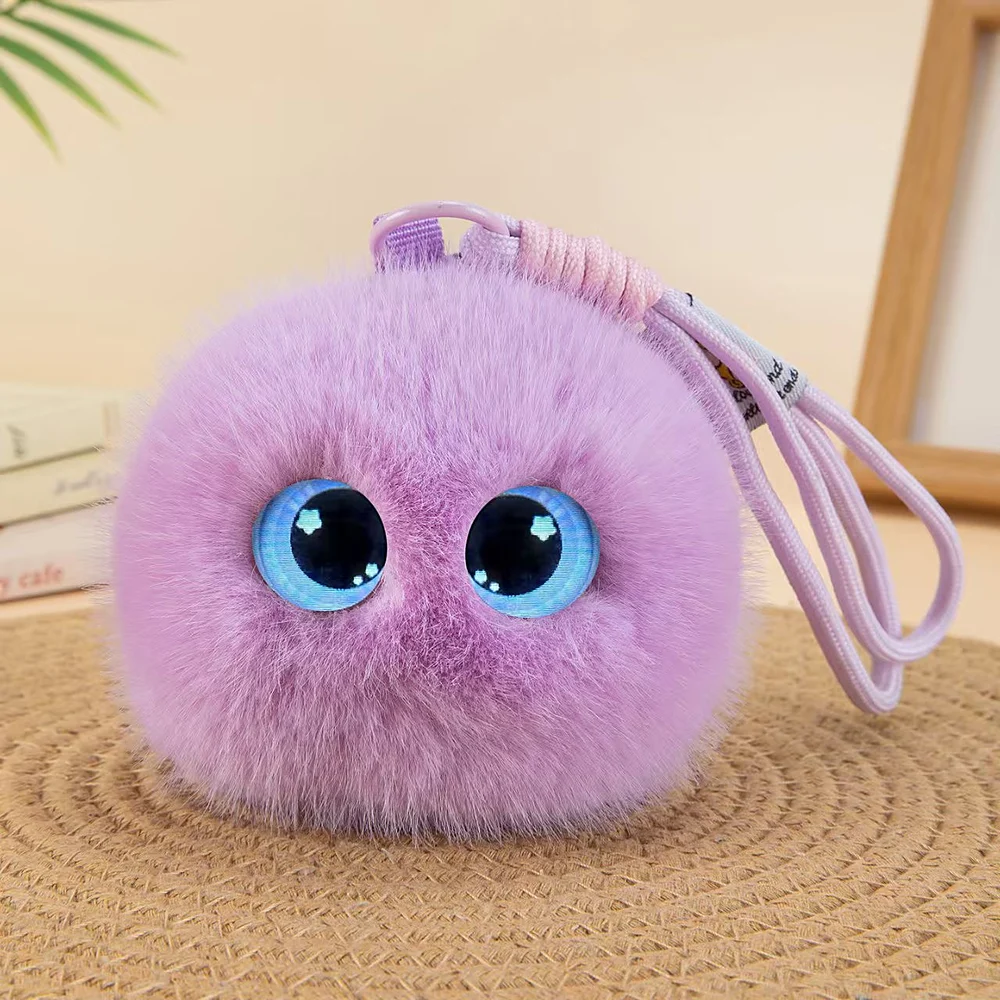 Big-eye pom-pom charms 1